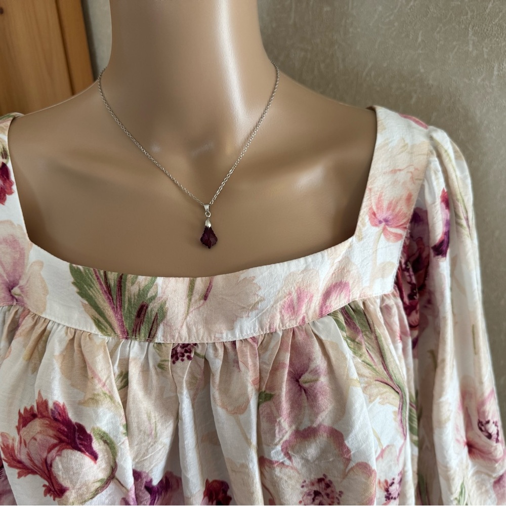 H&M Floral Puff Sleeve Blouse - Picture 3 of 11